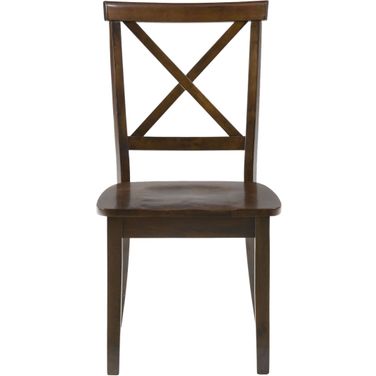 Richmond Cherry X Back Dining Chair Set of 2 In Cherry Brown