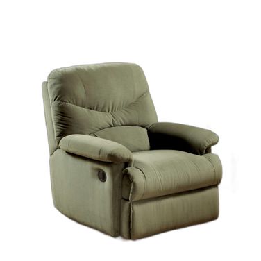 35 Inch Microfiber Recliner In Sage