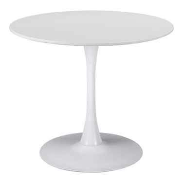 35 Inch Steel Pedestal Base Dining Table
