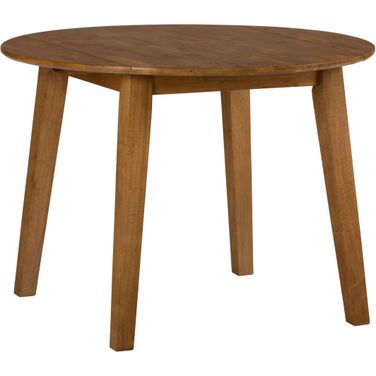 Simplicity Round Drop Leaf Table In Honey