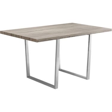 36 x 60 Inch Dining Table In Dark Taupe I 1121