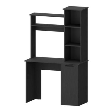 39 Inch Computer Desk with Hutch In Black