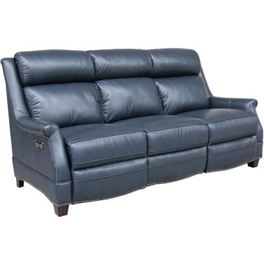 Warrendale Power Reclining Sofa w/ Power Headrest (Blue)