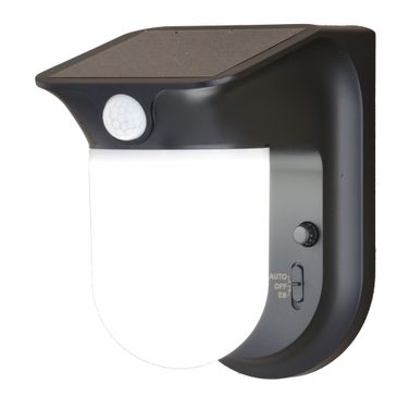 4.5 Inch Solar LED Outdoor Motion Sensor Wall Jar Light In Black