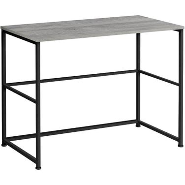 40 Inch Grey And Black Metal Computer Desk I 7778