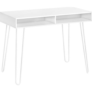 40 Inch White Metal Compter Desk I 7770