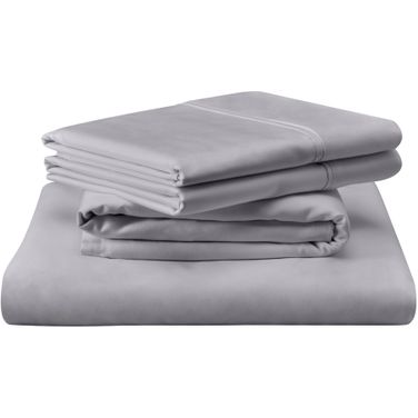400 Thread Count Egyptian King Cotton Sheet Set In Cool Grey