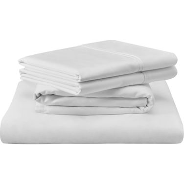 400 Thread Count Egyptian Split California King Sheet Set In White
