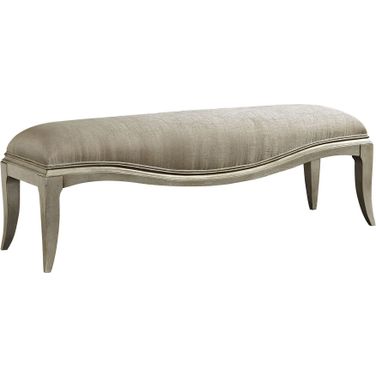 Starlite Silver Bed Bench