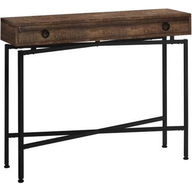 42 Inch Brown Reclaimed Wood Console