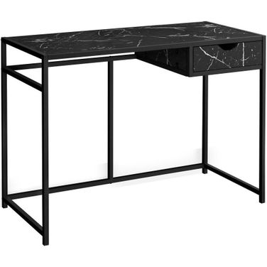42 Inch Computer Desk In Black Marble Look