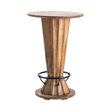 42 Inch Mango Pub Table In Brown and Black