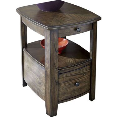 Primo Warm Medium Brown Chairside Table