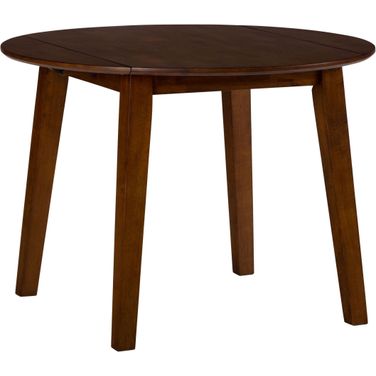 Simplicity Round Drop Leaf Table In Caramel
