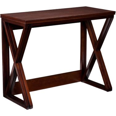 46 Inch Solid Wood A Frame Console Table In Brown
