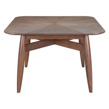 46 Inch Solid Wood Square Dining Table In Espresso