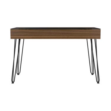 47 Inch Computer Desk In Black and Brown