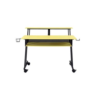47 Inch Computer Desk In Black and Yellow