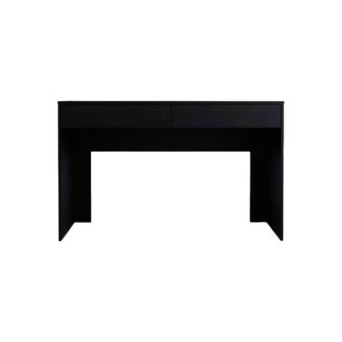 47 Inch Computer Desk with Two Drawers In Black