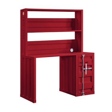 47 Inch Iron Writing Desk In Red