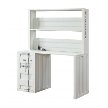 47 Inch Metal Writing Desk In White
