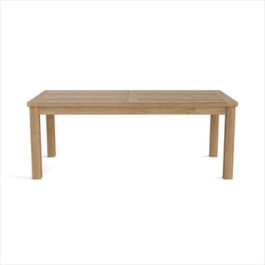 47 Inch Solid Wood Outdoor Coffee Table In Natural