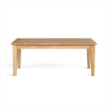 47 Inch Solid Wood Outdoor Coffee Table In Natural