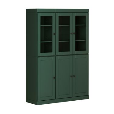48.5 Inch Pantry Cabinet with Shaker and 2-Drawers In Green