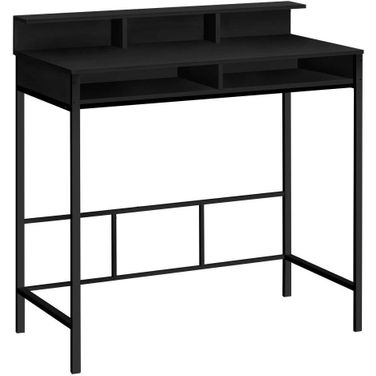 48 Inch Black And Black Standing Height Computer Desk