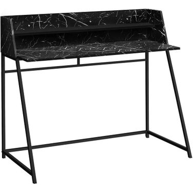 48 Inch Computer Desk In Black Marble Look I 7544
