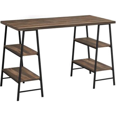 48 Inch Computer Desk In Brown Reclaimed Wood I 7525