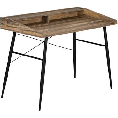 48 Inch Computer Desk In Brown Reclaimed Wood I 7538