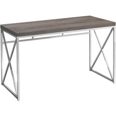 48 Inch Computer Desk In Dark Taupe I 7204