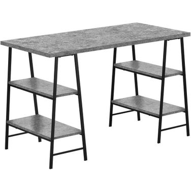 48 Inch Computer Desk In Grey Stone Look I 7526