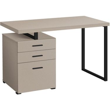 48 Inch Computer Desk In Modern Taupe I 7644