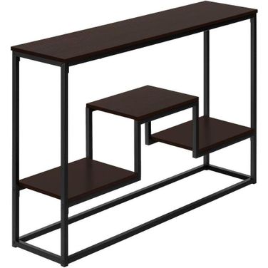 48 Inch Espresso Black Metal Hall Console I 3582