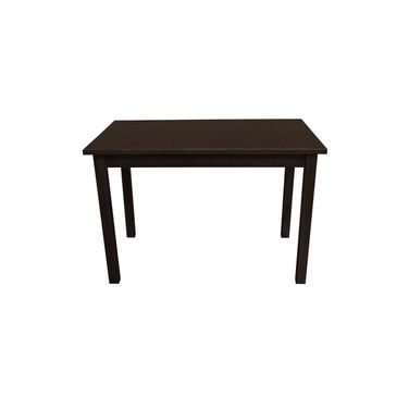 48 Inch Solid Wood Dining Table In Dark Brown