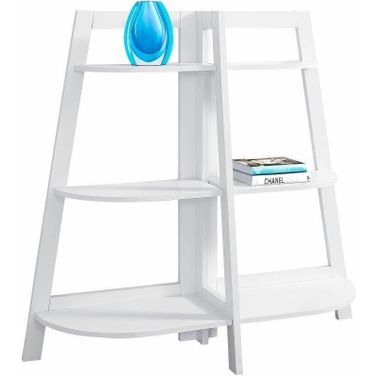 48 Inch White Accent Etagere