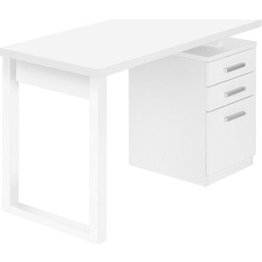 48 Inch White Left Or Right Facing Compter Desk I 7690
