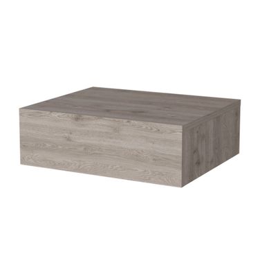 5 Inch Wood One Drawer Floating Nightstand In Gray