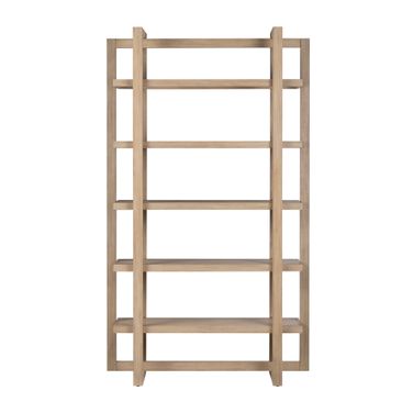 5 Shelf Etagere/Bookcase In Tan