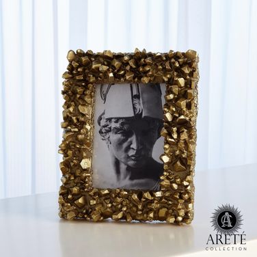 5 x 7 Facet Cluster Frame In Brass