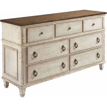 Southbury Fossil and Parchment Drawer Dresser