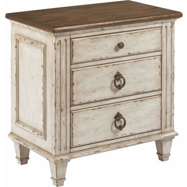 Southbury Fossil and Parchment Nightstand