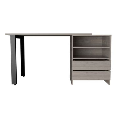 58 Inch Computer Desk In Light Gray