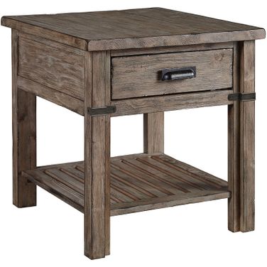 Foundry Drawer End Table