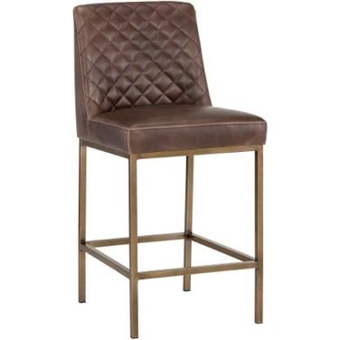 5west Leighland Havana Dark Brown Counter Stool