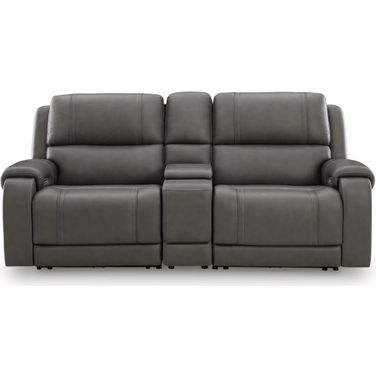 5Z - Pendley 3-Piece Power Reclining Sectional Loveseat with Console In Anchor
