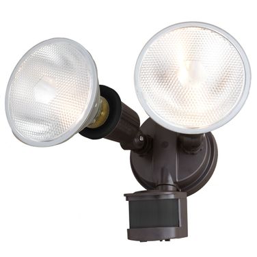 6.75 Inch 2 Light Outdoor Motion Sensor Security Flood Light In Bronze