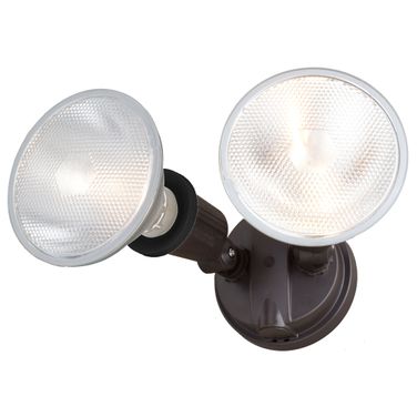 6.75 Inch 2 Light Outdoor Security Flood Light In Bronze